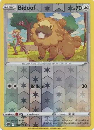 Brilliant Stars Bidoof #120/172 reverse holo
